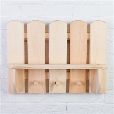 Полка –вешалка "Забор" 400*300*80мм - фото 2065091