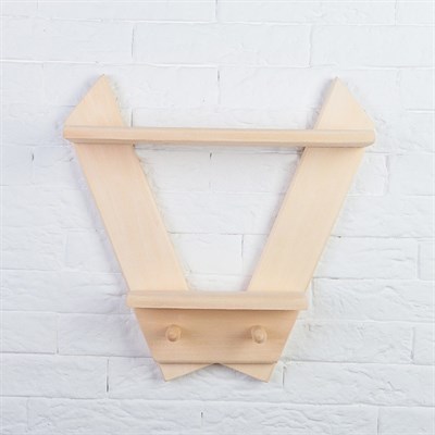 Полка-вешалка «Зайчик» 35х37х8см - фото 2065099