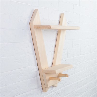 Полка-вешалка «Зайчик» 35х37х8см - фото 2065100