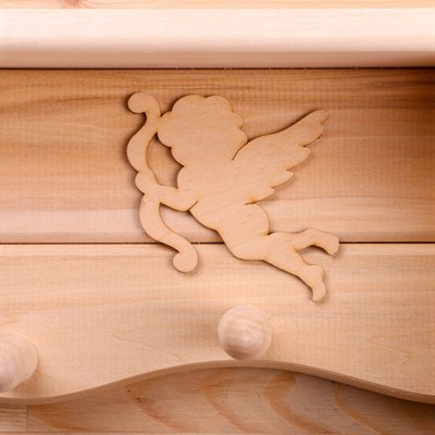 Полка-вешалка «Уют-Амуры» 55×22×8см - фото 2065115