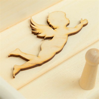 Полка-вешалка «Уют-Ангелы» 55×22×8см - фото 2065123