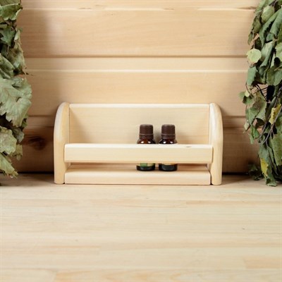 Полочка для масел, 6 пузырьков, 24х11 см, липа ПРОМО - фото 2065141