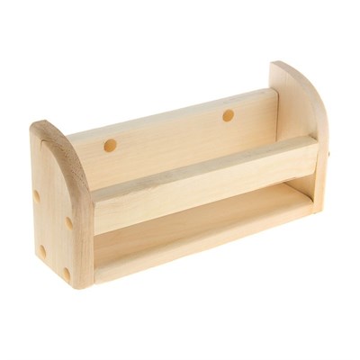 Полочка для масел, 6 пузырьков, 24х11 см, липа ПРОМО - фото 2065142