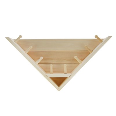 Полка- вешалка угловая "Соната" 8 крючков, 40х40х9см - фото 2065146