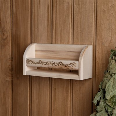 Полочка для масел "Узор", 6 пузырьков, 24х11 см - фото 2065159