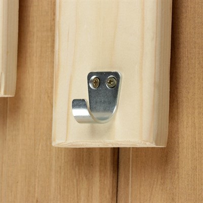 Полка-вешалка "Ступенька", ХВОЯ, 63х26х13см - фото 2065172