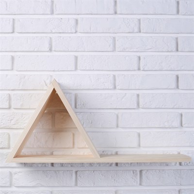 Полка "Пирамида" из СОСНЫ, 60х14х28 см - фото 2065189