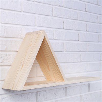 Полка "Пирамида" из СОСНЫ, 60х14х28 см - фото 2065191