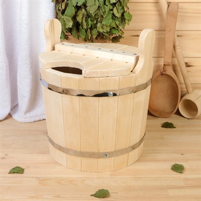 Запарник из липы, 9л, с крышкой, "Добропаровъ" - фото 2065278