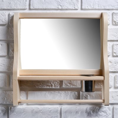 Полка с зеркалом, большая - фото 2065346