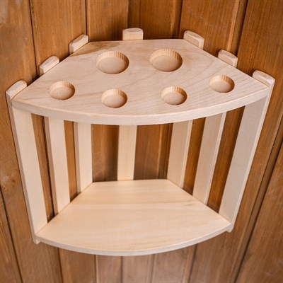 Полка угловая 2-х уровневая - фото 2065357