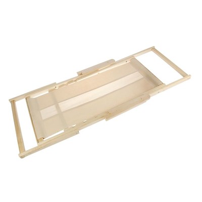 Шезлонг с тканью складной, 60×160см, рама из липы, с подлокотниками - фото 2065392