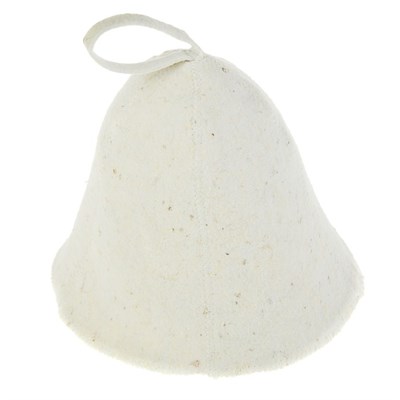 Шапка для бани и сауны светлая - фото 2065403