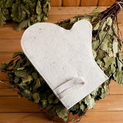 Набор для бани и сауны светлый, 3 предмета - фото 2065406