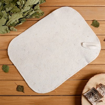 Набор для бани и сауны светлый, 3 предмета - фото 2065407