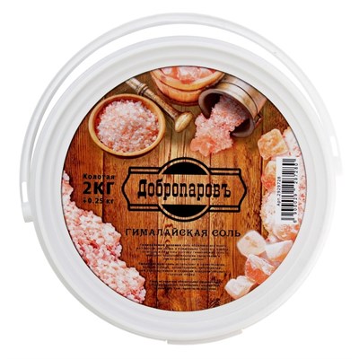 Гималайская розовая соль "Добропаровъ", колотая, 50-120мм, 2 кг - фото 2065604