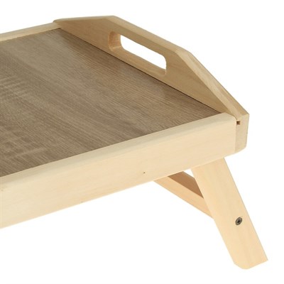 Столик для завтрака складной, 50×30см, с ручками, орех сонома, "Добропаровъ" - фото 2065619