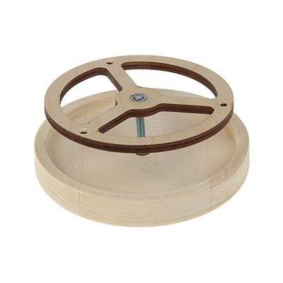 Вентиляционный клапан из липы, D=10см, основание дерево, "Добропаровъ" - фото 2065671