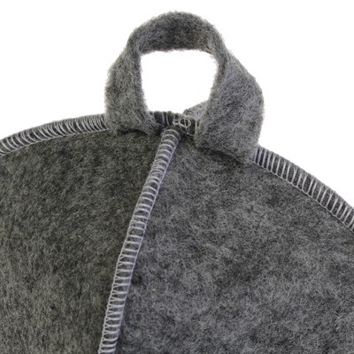 Шапка банная "Классическая" серая - фото 2065710