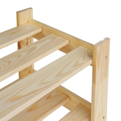 Стеллаж для обуви деревянный, 64×32×52см, 3 полки - фото 2065771