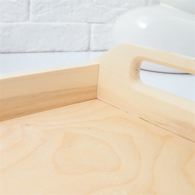 Поднос для завтрака прямой №1, МАССИВ, 30х20х7см - фото 2065806