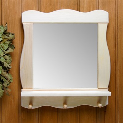 Зеркало "Жизнь" с полкой43х47х12см - фото 2065856