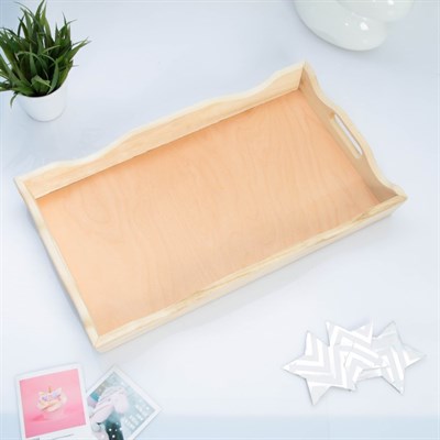 Поднос с ручками (дерево липа), МАССИВ - фото 2065873