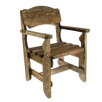 Кресло "Разбойник", натуральная сосна брашированное - фото 2065893