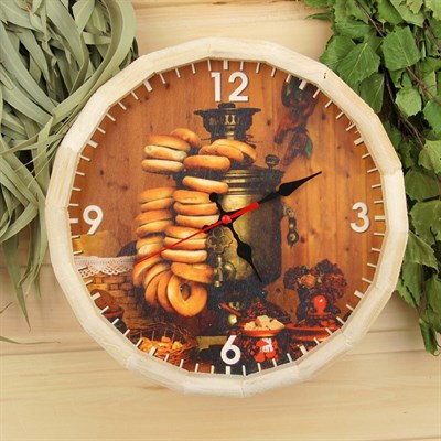 Часы банные бочонок "Угощения" - фото 2065923