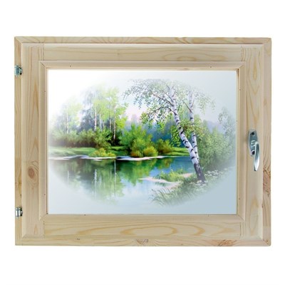 Окно, 40×60см, "Лесная сказка", двойной стеклопакет, с уплотнителем, "Добропаровъ" - фото 2066086