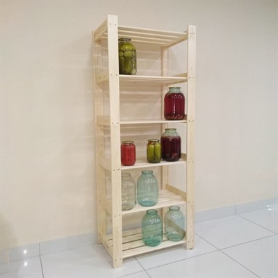 Стеллаж деревянный "Сигма-2", 64×37,5×159см, 6 полок - фото 2066311