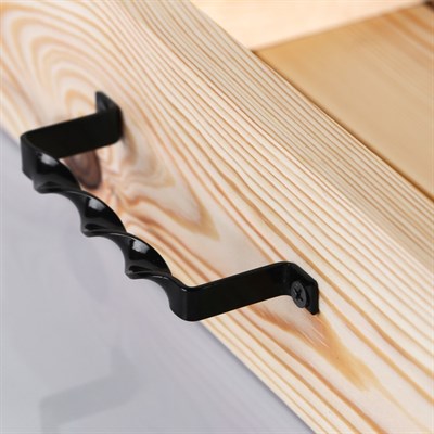 Поднос для вина под одну бутылку, ручки металлические, масло, МАССИВ, 30×40 см - фото 2066359