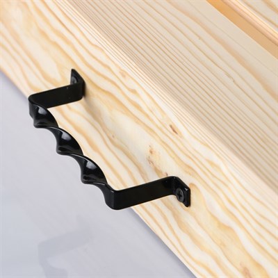 Поднос для вина под две бутылки, ручки металлические, масло, МАССИВ, 40×70 см - фото 2066371