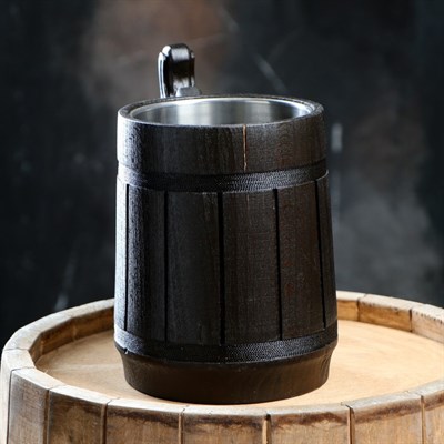 Кружка пивная с колбой "Келлербир", большой, 0,5 л, 1 сорт - фото 2066446