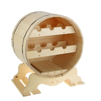 Бар из липы, "Мираж", 57×38×61см, нержавеющий обруч - фото 2066568