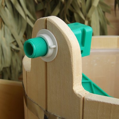 Обливное устройство из липы, 18л, пластиковая вставка - фото 2066668