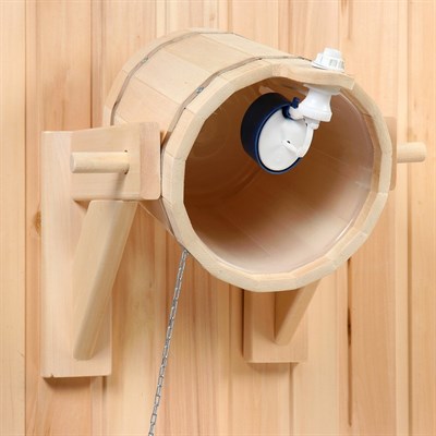 Обливное устройство из липы, 9л, пластиковая вставка - фото 2066671