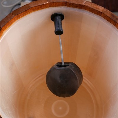 Обливное устройство из липы, 18л, пластиковая вставка, темное, "Добропаровъ" - фото 2066678