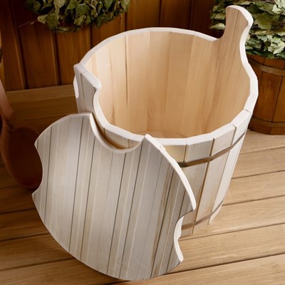 Запарник из липы, 15л, с крышкой - фото 2066752