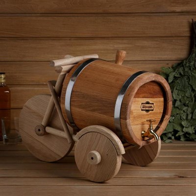 Декоративная подставка под бочку, "Велосипед", большой - фото 2066830