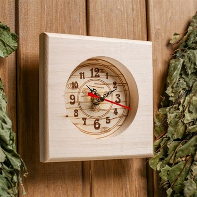 Часики "Квадрат" малые, светлые, 13,5×13,5 см - фото 2071289