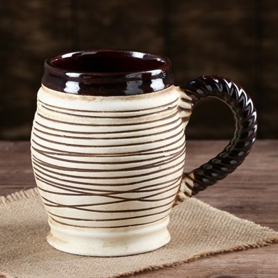 Бокал "Кабан", под шамот, 0,5 л - фото 2071338