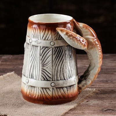 Бокал "Рак Кабан"  глазурь 0,9 л - фото 2071341