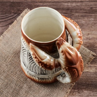 Бокал "Рак Кабан"  глазурь 0,9 л - фото 2071343