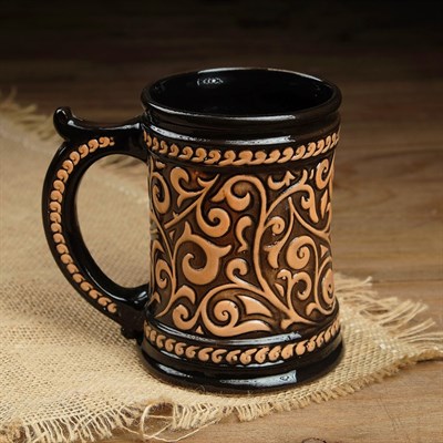 Пивная кружка "Рыбалка 1"  0,5л/13,5см - фото 2071358