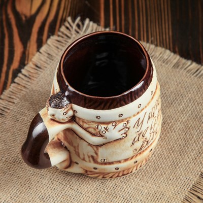 Кружка для пива "Бочка" с приколом, 0,5 л, микс - фото 2071420