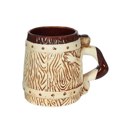 Кружка для пива "Бочка" с приколом, 0,5 л, микс - фото 2071422