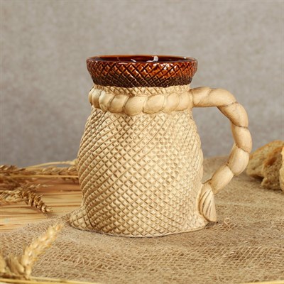 Кружка для пива "Мешок" 0,5 л, микс - фото 2071428