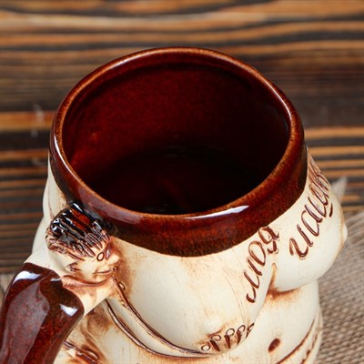 Кружка для пива "Баня" с приколом, 0,5 л, микс - фото 2071457