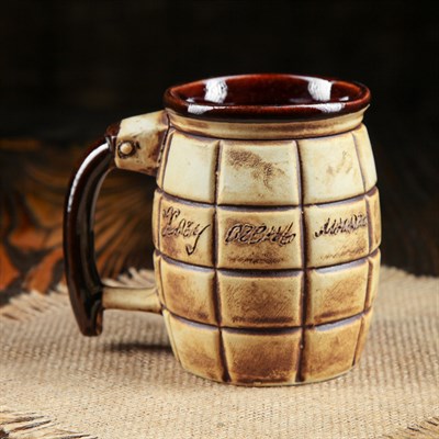 Кружка для пива "Граната ", под шамот, 0,35 л, микс - фото 2071476